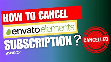 cancel envato.